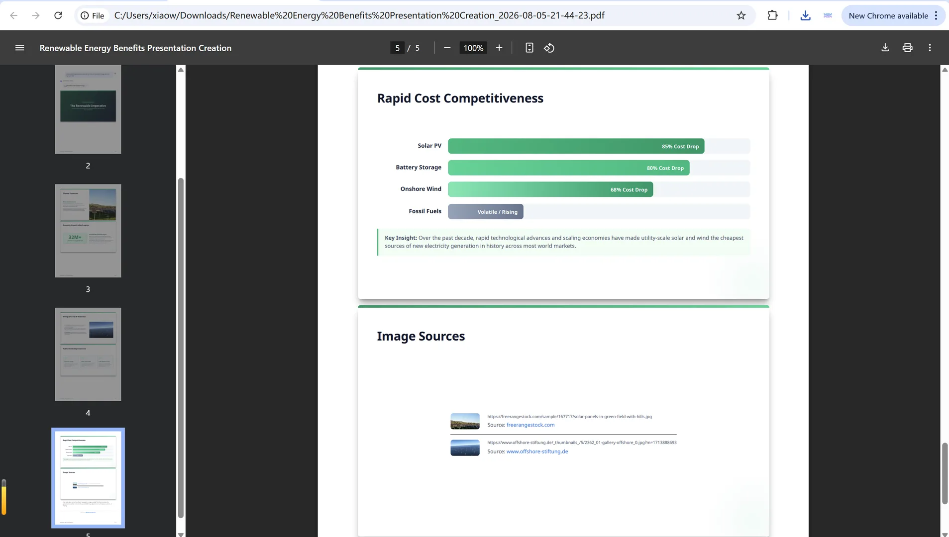 Slide detail in the exported PDF showing text, images, and layout preserved