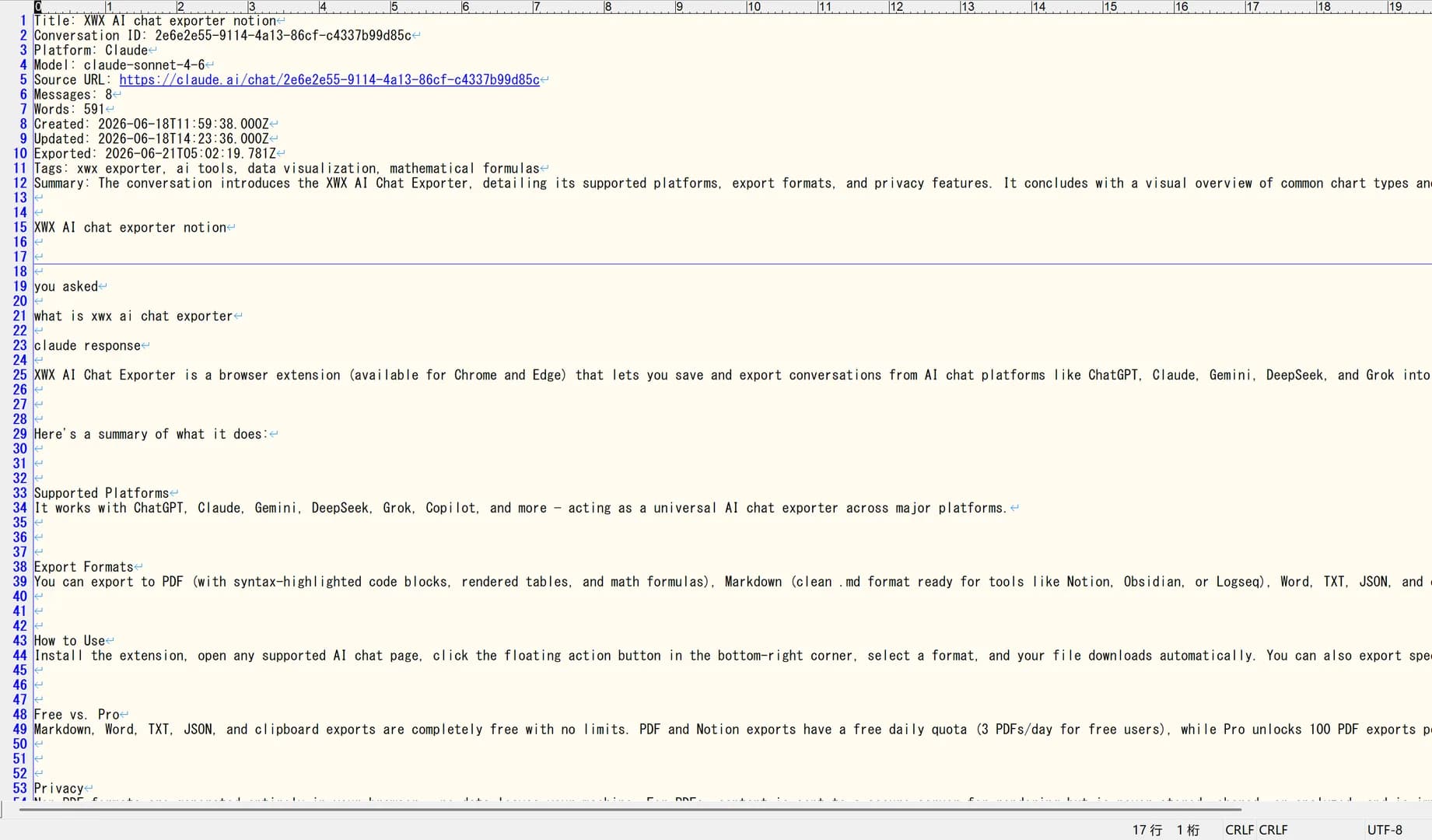 Formatted text pasted from clipboard into an editor