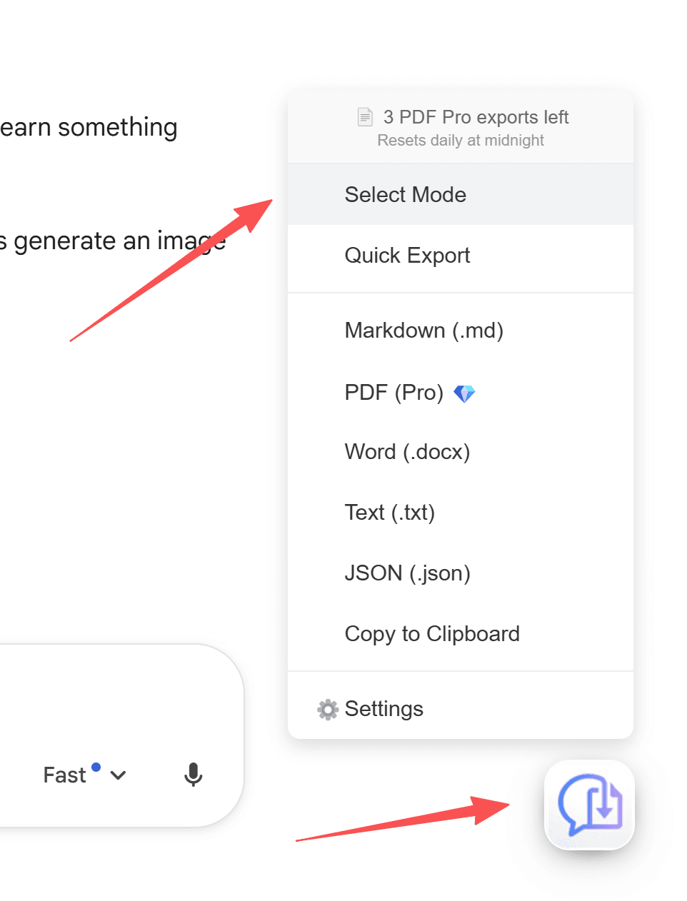 Toggle select mode